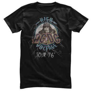 Skjorte AC/DC High Voltage Tour 76' Black 3XL Skjorte - 1