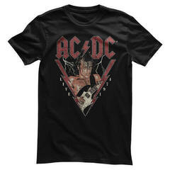 T-shirt AC/DC Live 1974 Black M T-shirt