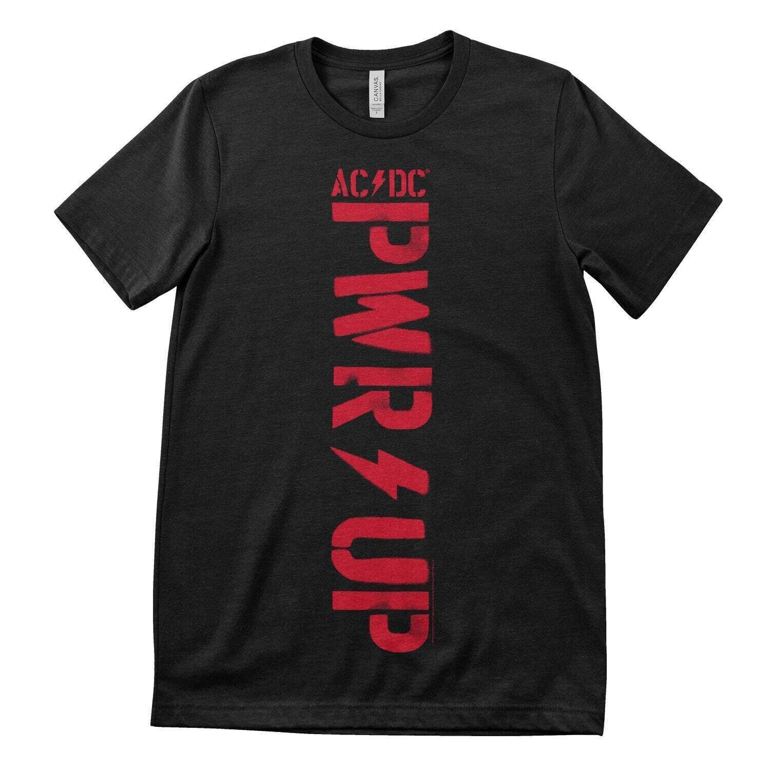 Koszulka AC/DC PWR-Up Vertical Logo Black 4XL Koszulka