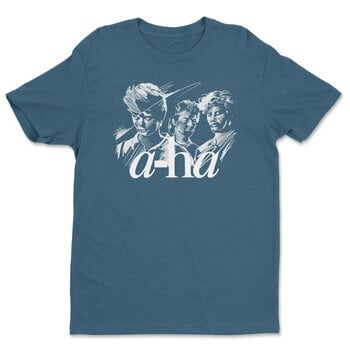 T-shirt A-HA Band Sketch Indigo Blue L T-shirt - 1