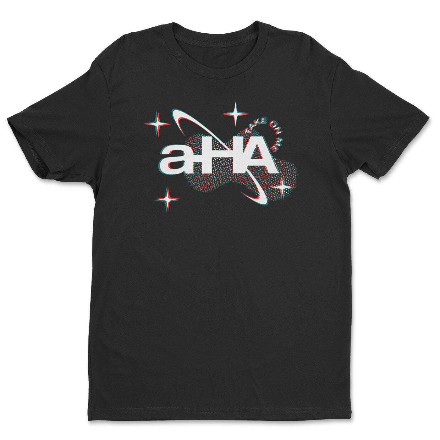 Skjorte A-HA Glitch Logo Black 3XL Skjorte
