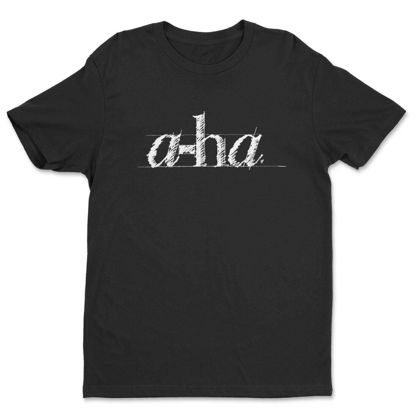Skjorte A-HA Sketch Logo Black S Skjorte