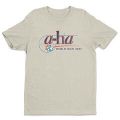 T-shirt A-HA World Tour '86-'87 Khaki L T-shirt