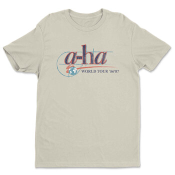 T-Shirt A-HA World Tour '86-'87 Khaki M T-Shirt - 1
