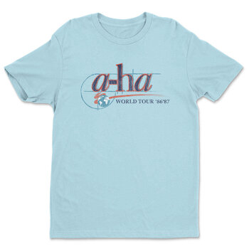 T-Shirt A-HA World Tour '86-'87 Sky Blue M T-Shirt - 1