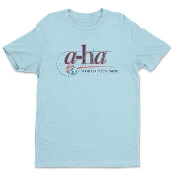 T-shirt A-HA World Tour '86-'87 Sky Blue XL T-shirt - 1