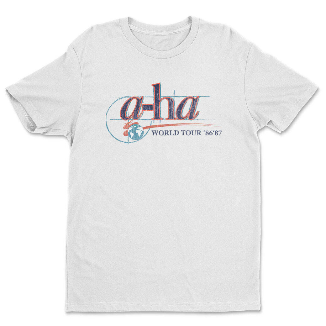 A-HA World Tour '86-'87 White 2XL T-Shirt - Muziker