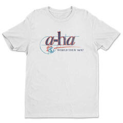 T-shirt A-HA World Tour '86-'87 White S T-shirt