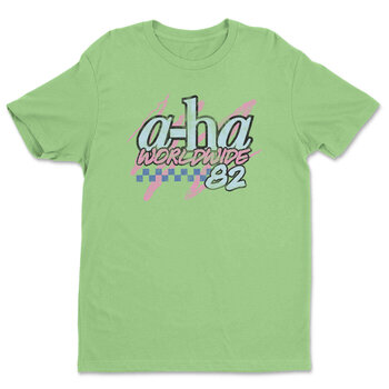 T-Shirt A-HA Worldwide '82 Mint Green L T-Shirt - 1