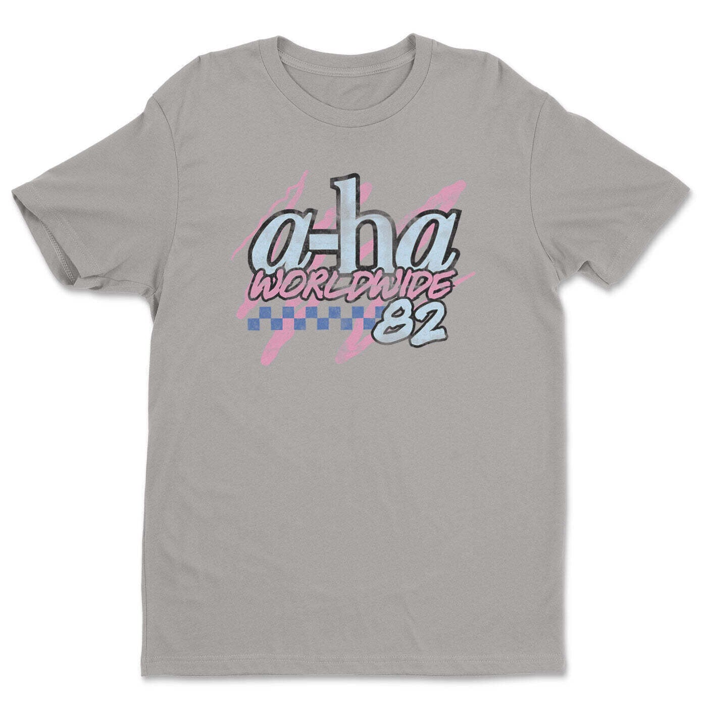 T-Shirt A-HA Worldwide '82 Storm Grey M T-Shirt