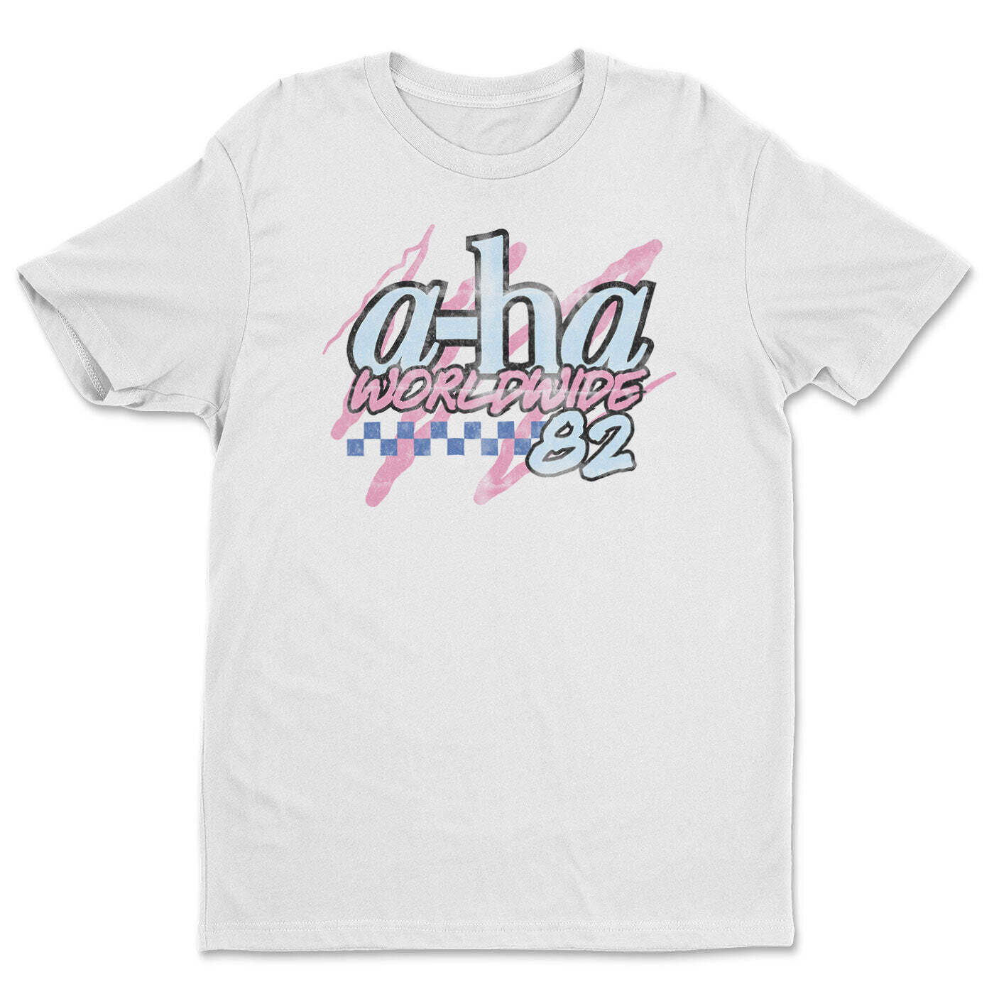 T-Shirt A-HA Worldwide '82 White L T-Shirt