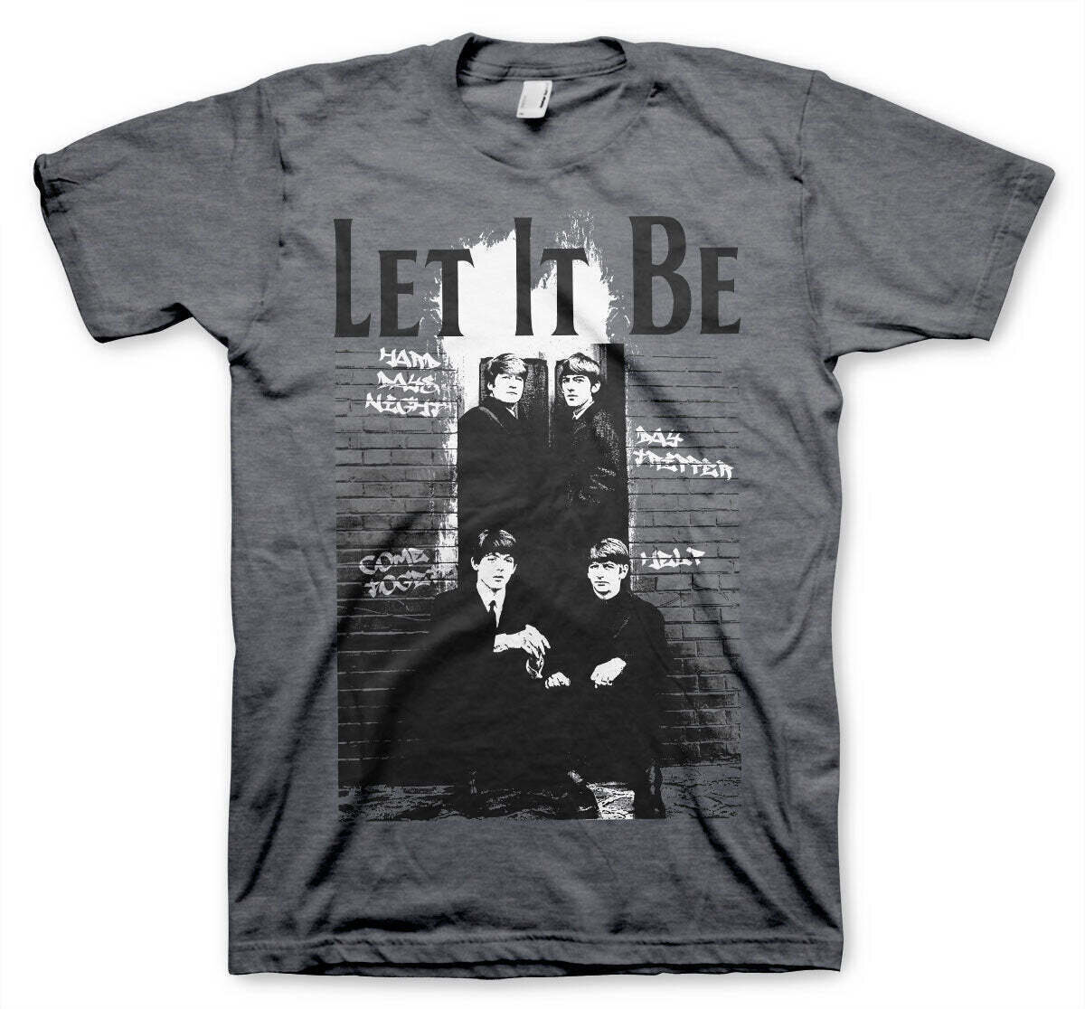 T-Shirt The Beatles Let It Be Dark Heather M T-Shirt