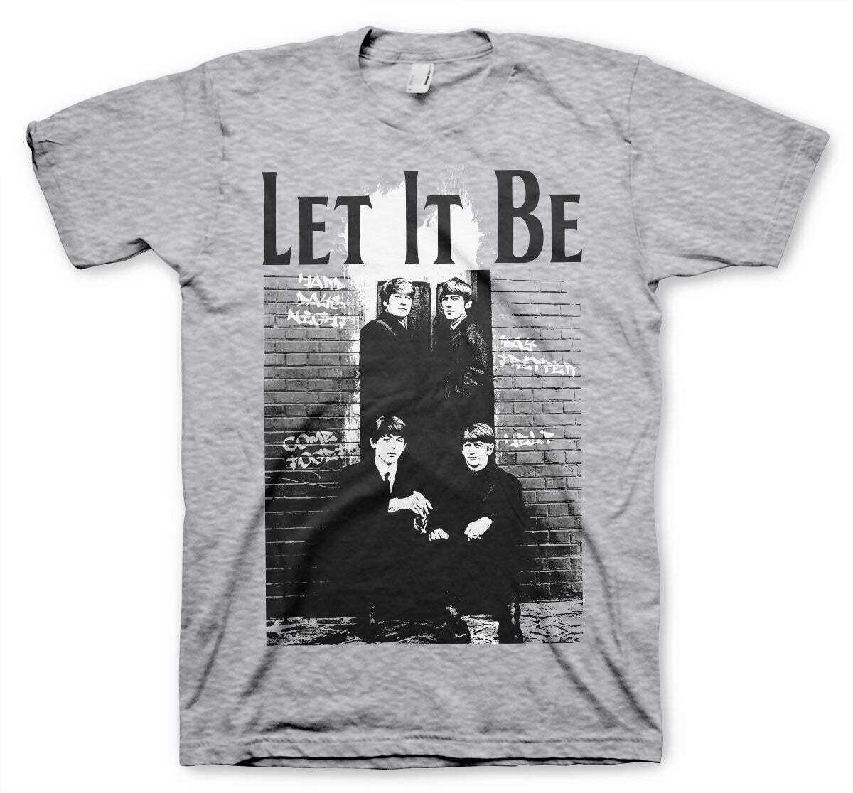 T-Shirt The Beatles Let It Be Heather Grey L T-Shirt