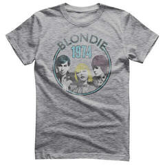 T-Shirt Blondie Circular 1974 Heather Grey L T-Shirt
