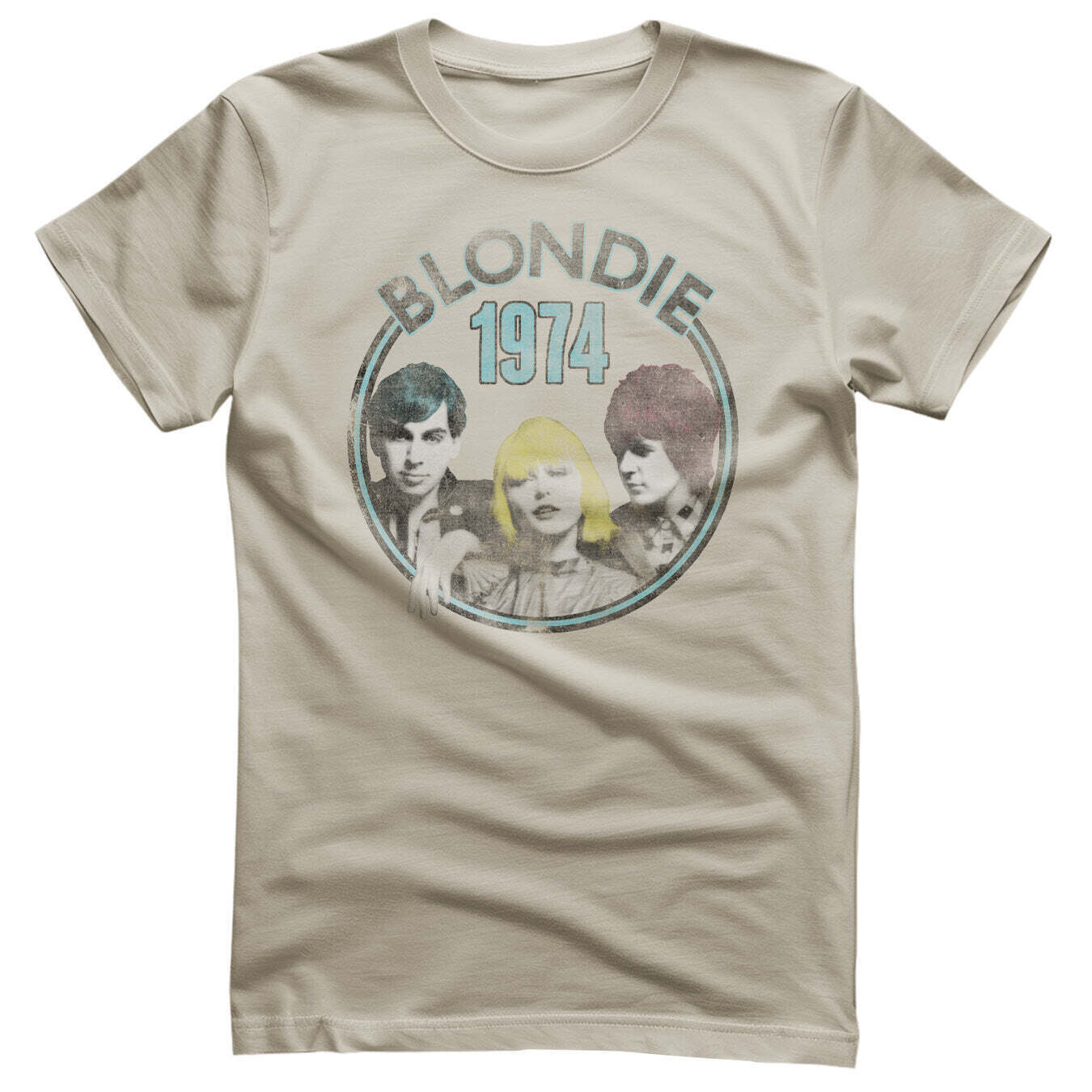 Marškinėliai Blondie Circular 1974 Khaki L Marškinėliai