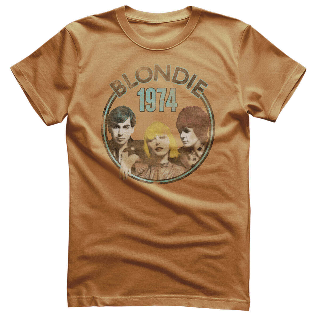 T-Shirt Blondie Circular 1974 Old Gold M T-Shirt