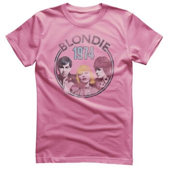 Marškinėliai Blondie Circular 1974 Pink 2XL Marškinėliai - 1