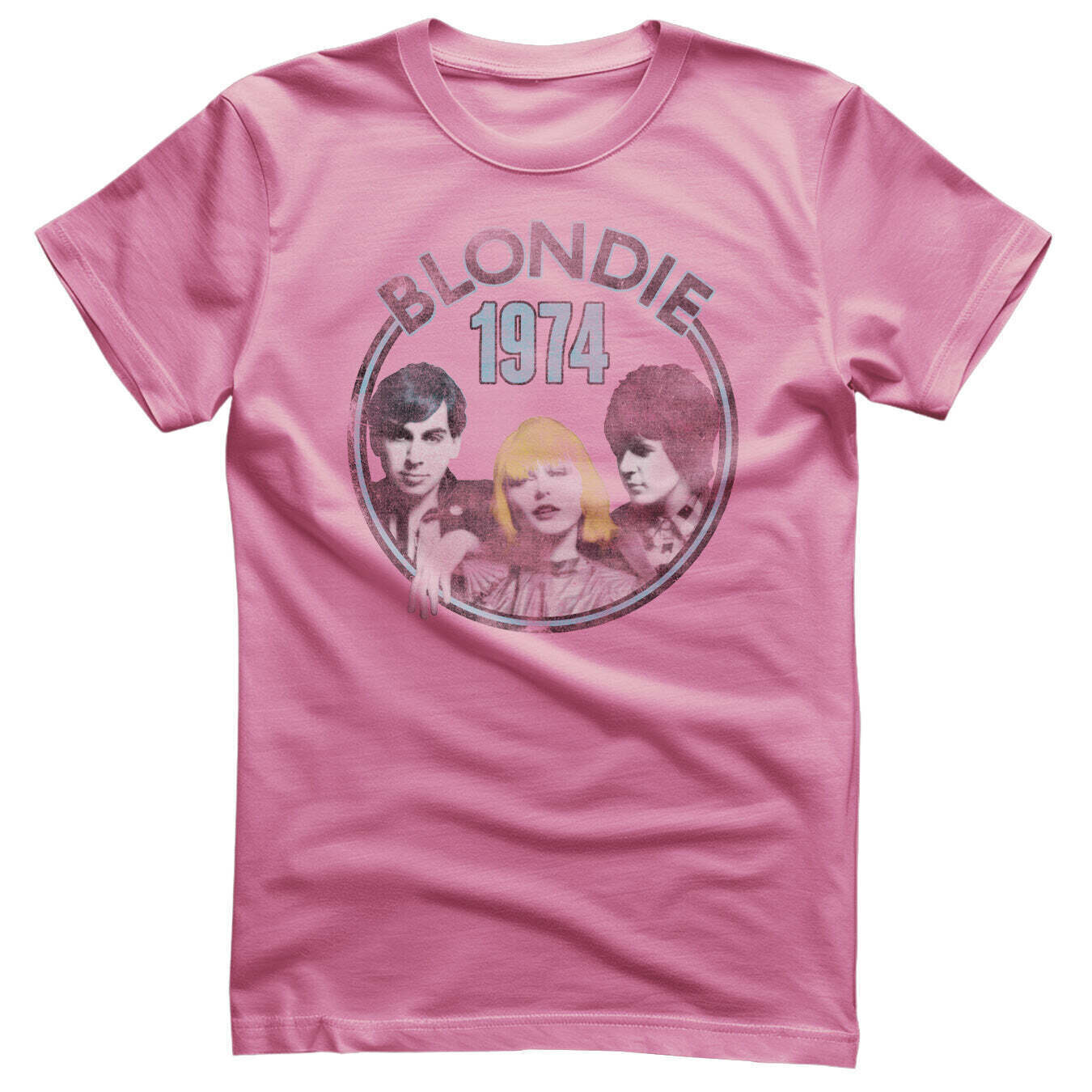 T-Shirt Blondie Circular 1974 Pink M T-Shirt