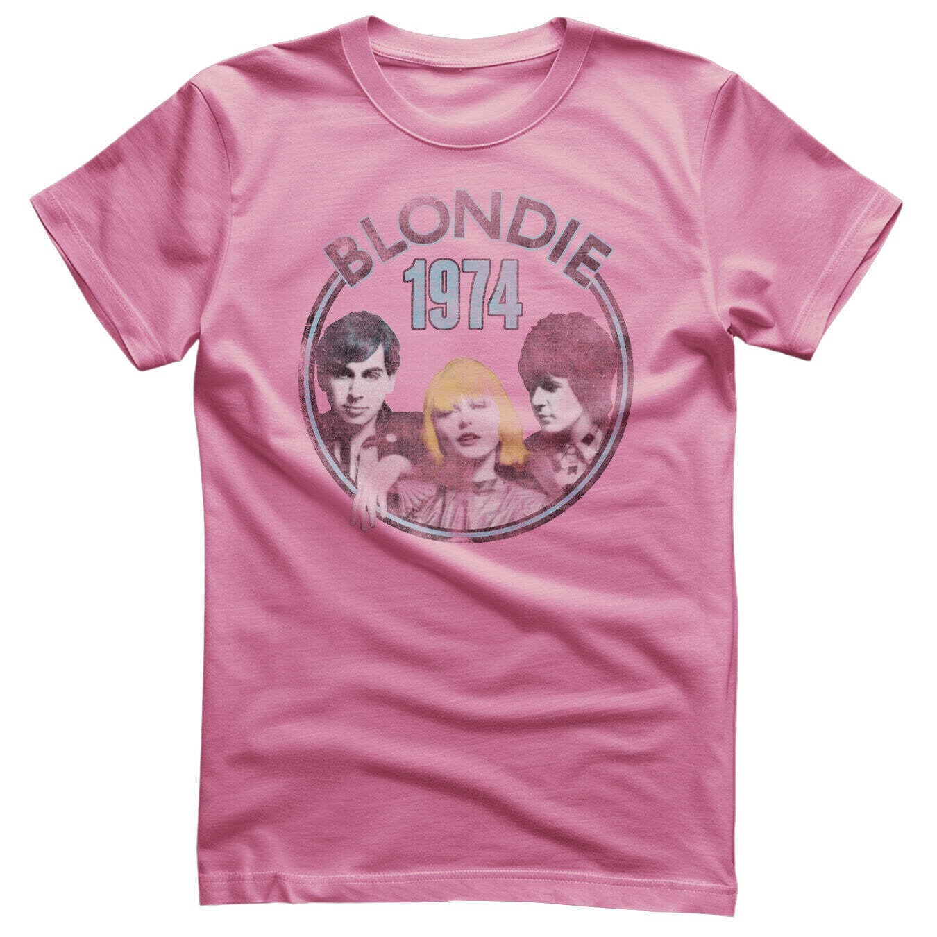T-Shirt Blondie Circular 1974 Pink S T-Shirt
