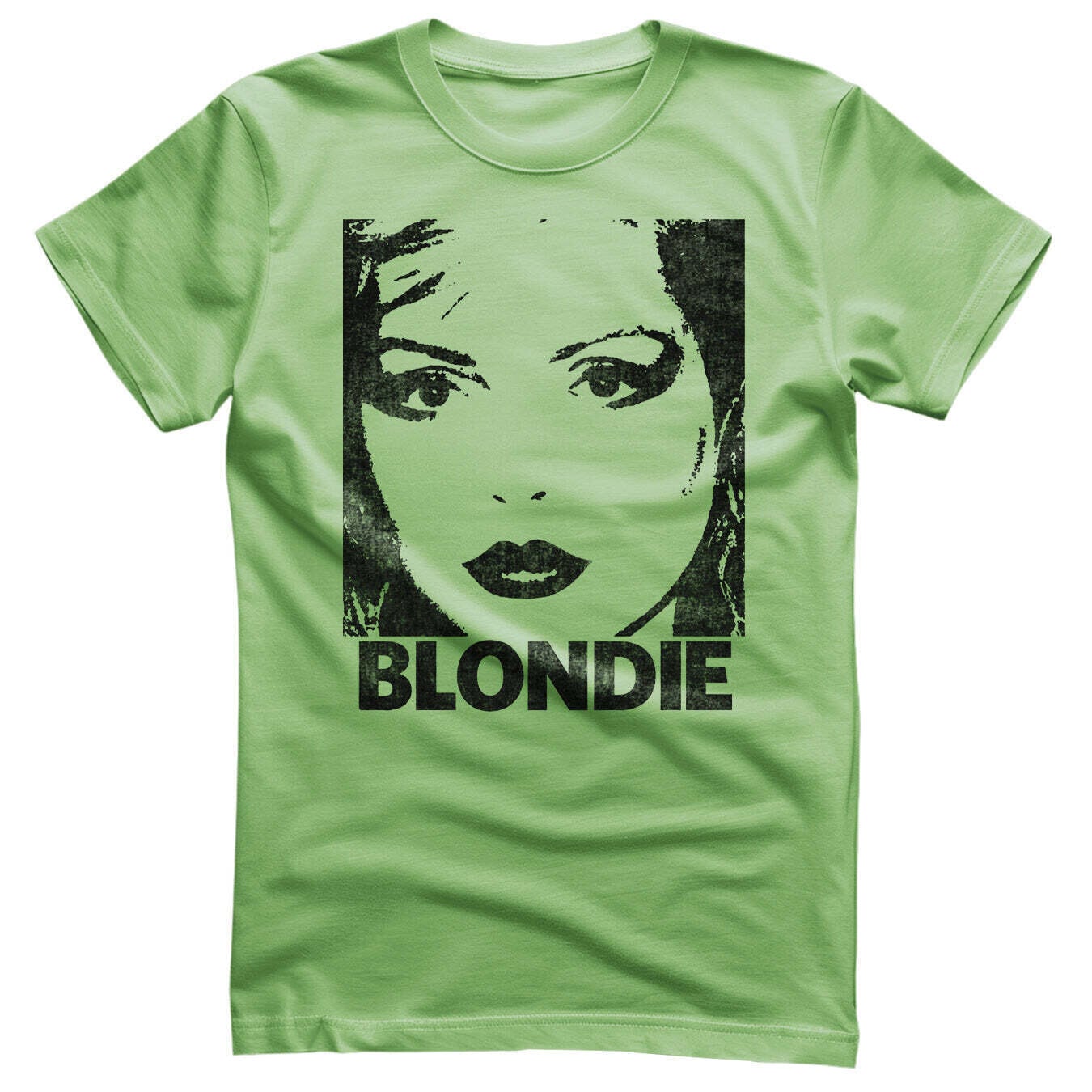 T-Shirt Blondie Face Mint Green M T-Shirt