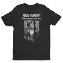 T-shirt David Bowie Ziggy Stardust and The Spiders from Mars Black S T-shirt