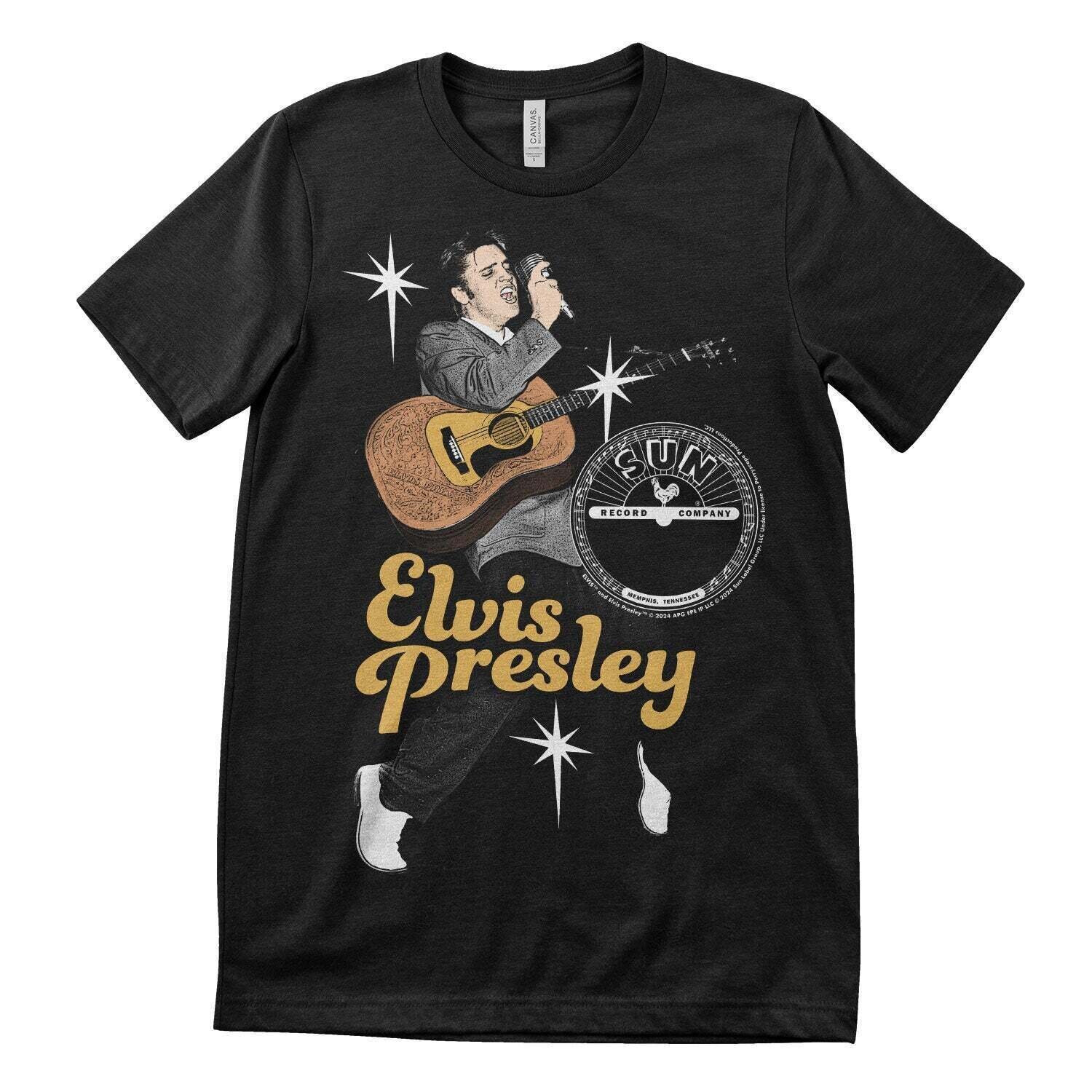 T-shirt Elvis Presley Elvis On Toes Black S T-shirt