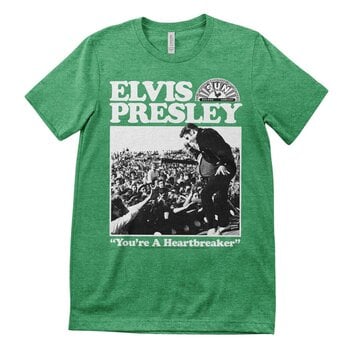 T-Shirt Elvis Presley Heartbreaker Antique Irish Green 2XL T-Shirt - 1