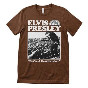 T-Shirt Elvis Presley Heartbreaker Brown 2XL T-Shirt - 1
