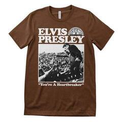 T-Shirt Elvis Presley Heartbreaker Brown XL T-Shirt