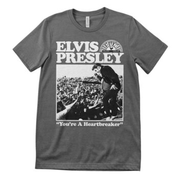 T-Shirt Elvis Presley Heartbreaker Dark Grey M T-Shirt - 1