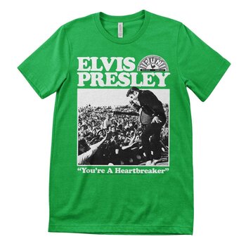 Tricou Elvis Presley Heartbreaker Verde M Tricou - 1
