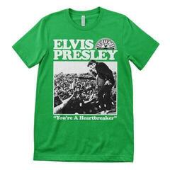 T-Shirt Elvis Presley Heartbreaker Green XL T-Shirt
