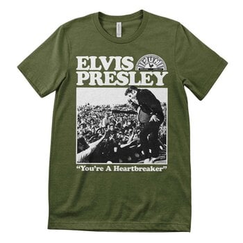 T-Shirt Elvis Presley Heartbreaker Olive M T-Shirt - 1