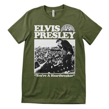 T-Shirt Elvis Presley Heartbreaker Olive XL T-Shirt - 1