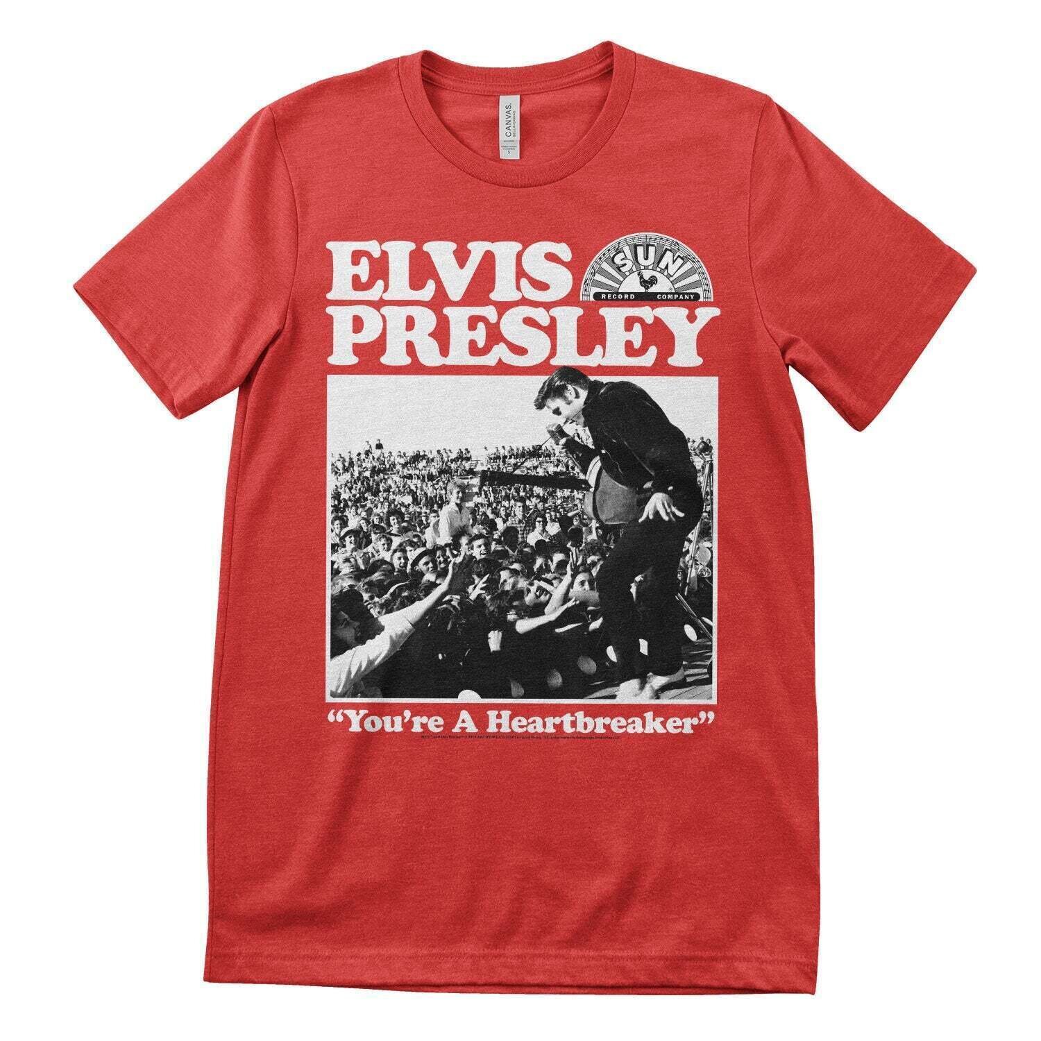 Košulja Elvis Presley Heartbreaker Red M Košulja