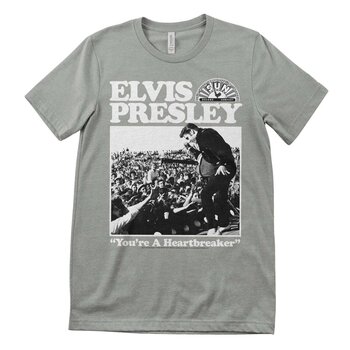 Tricou Elvis Presley Heartbreaker Storm Grey S Tricou - 1