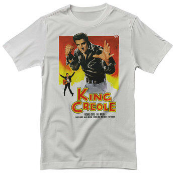 T-shirt Elvis Presley King Creole Retro Movie Poster White XL T-shirt - 1