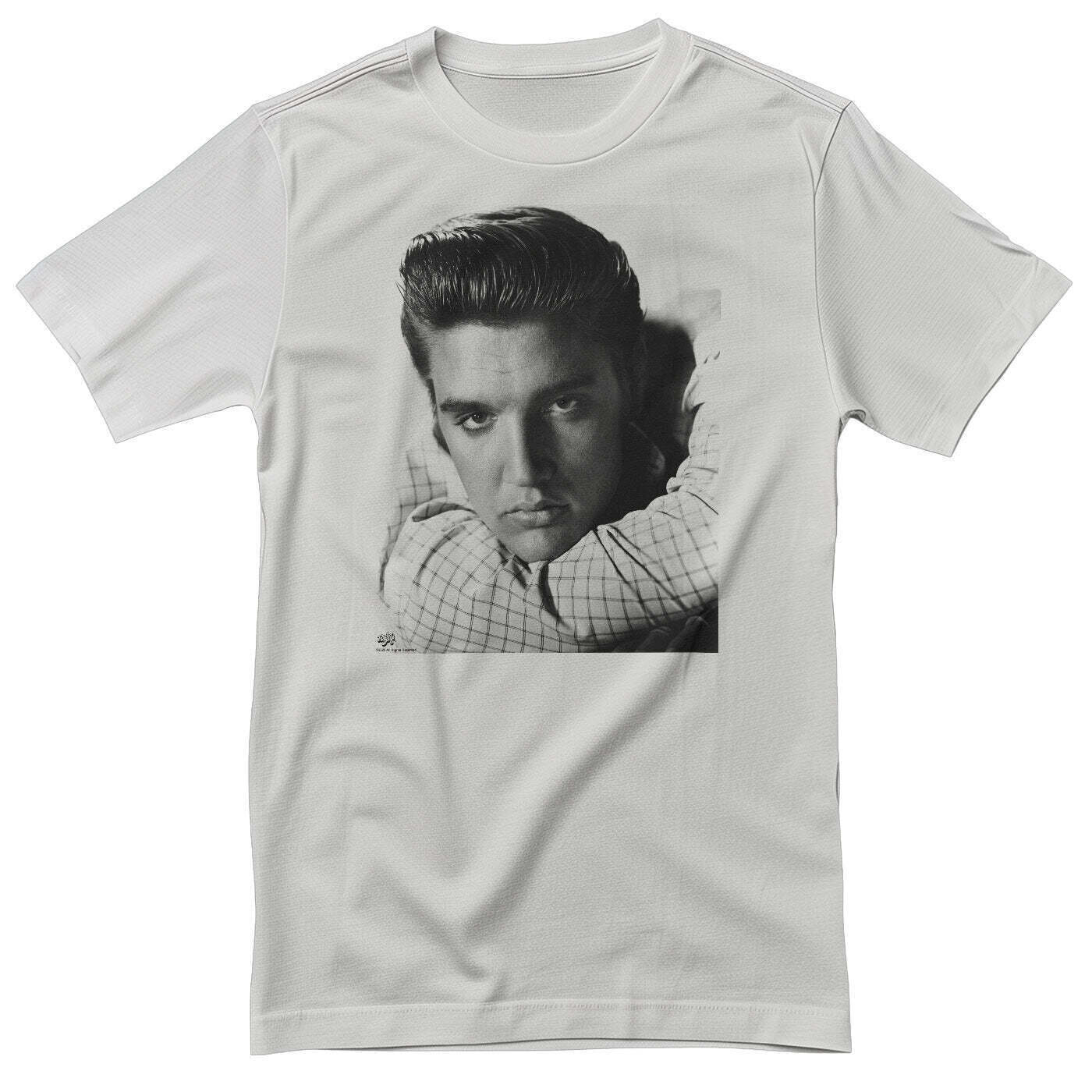 T-Shirt Elvis Presley Love Me Tender Portrait White L T-Shirt