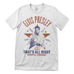 T-shirt Elvis Presley That's All Right White XL T-shirt