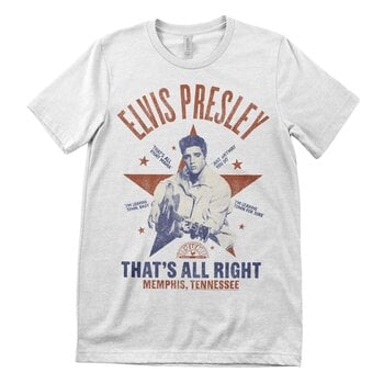 T-shirt Elvis Presley That's All Right White XL T-shirt - 1