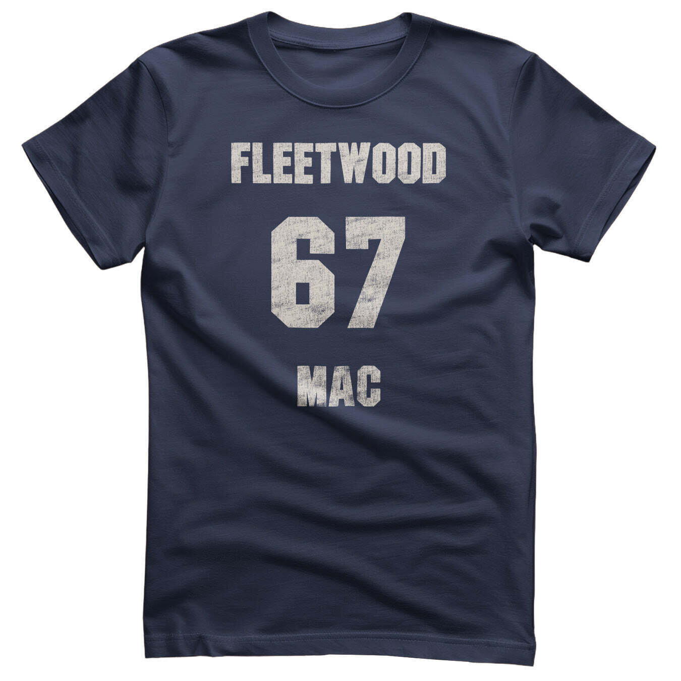 T-Shirt Fleetwood Mac 67 Distressed Navy XL T-Shirt
