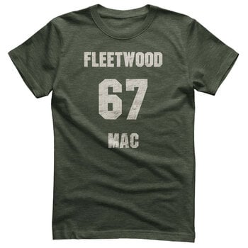 Marškinėliai Fleetwood Mac 67 Distressed Olive Heather 2XL Marškinėliai - 1