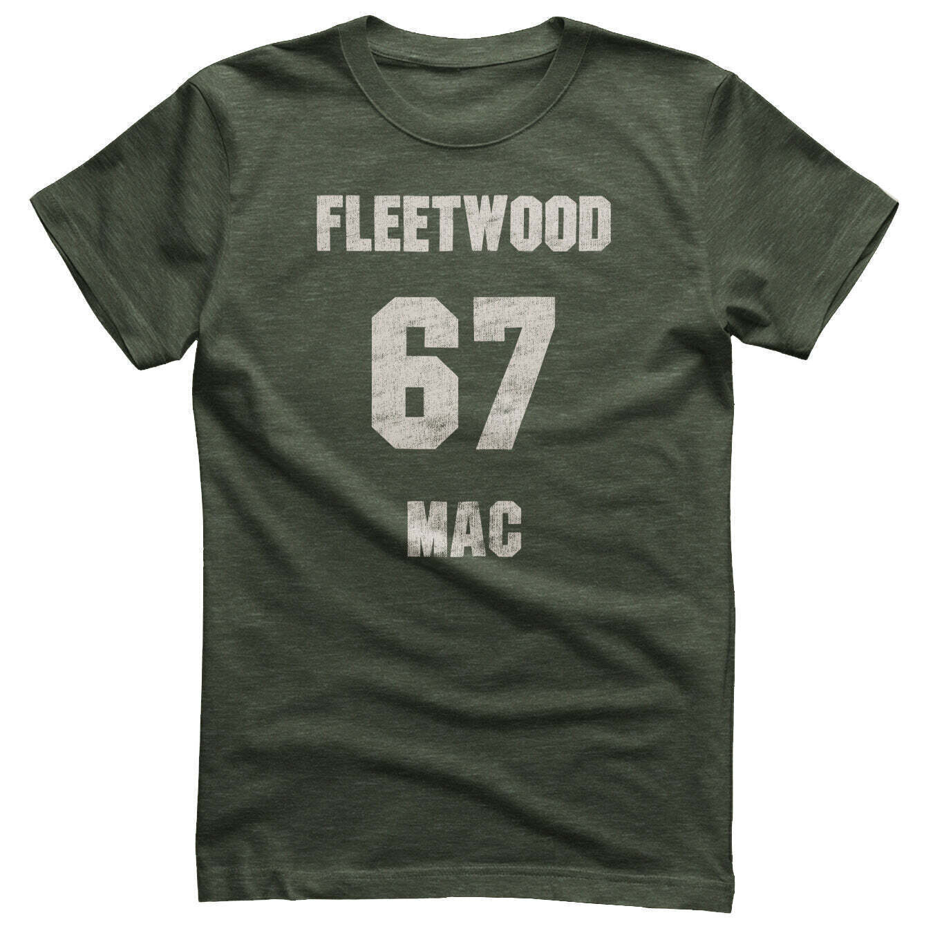 Maglietta Fleetwood Mac 67 Distressed Olive Heather S Maglietta