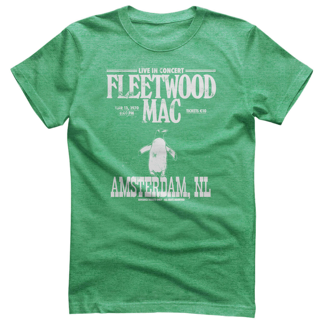 T-Shirt Fleetwood Mac Amsterdam 1970 Antique Irish Green XL T-Shirt