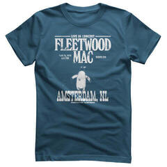 T-shirt Fleetwood Mac Amsterdam 1970 Indigo Blue S T-shirt