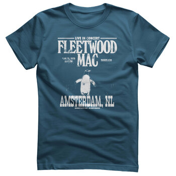 T-shirt Fleetwood Mac Amsterdam 1970 Indigo Blue S T-shirt - 1