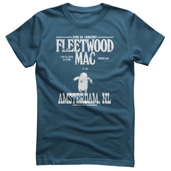 T-särk Fleetwood Mac Amsterdam 1970 Indigo Blue XL T-särk - 1