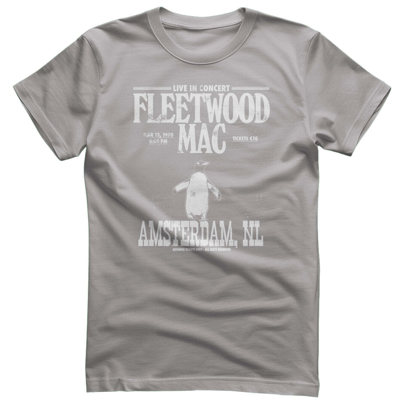 T-Shirt Fleetwood Mac Amsterdam 1970 Storm Grey L T-Shirt