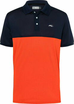 Polo-Shirt Kjus Luan CB Atlanta Blue/Blood Orange 48 - 1