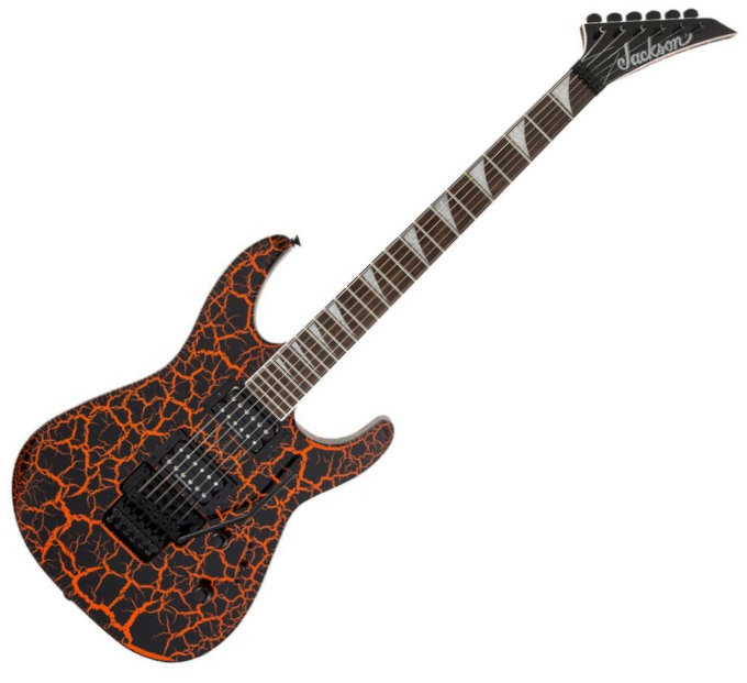 Elektrische gitaar Jackson X Series Soloist SLX Crackle IL Orange Crackle
